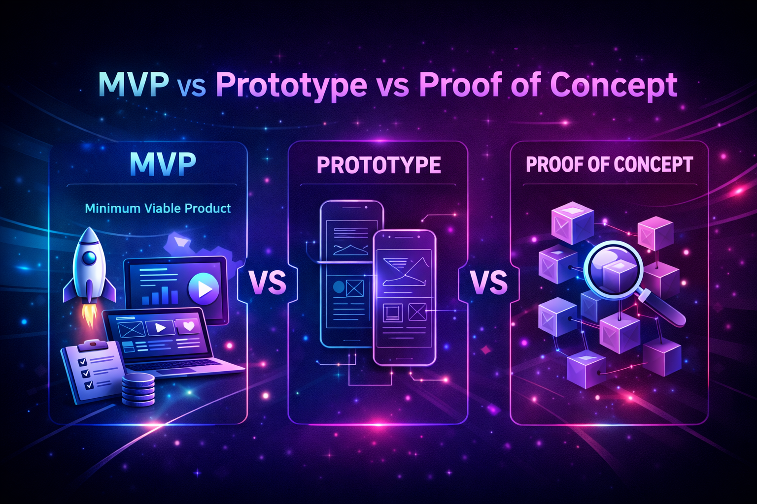 MVP vs. Prototype vs. Proof of Concept 